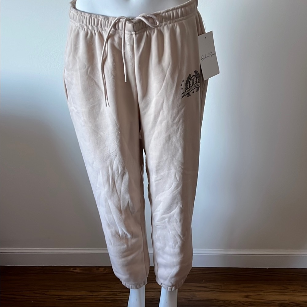 Birch and Stone Cozy Beige Joggers with Drawstring